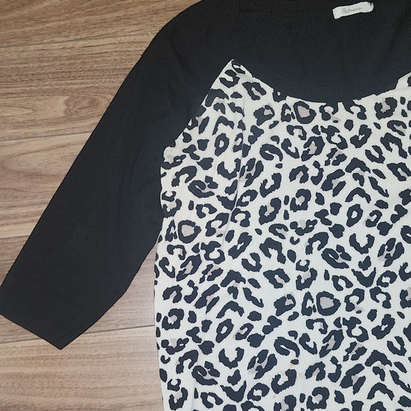 🔥Leopard Print Women's Top Mid-Sleeve Raglan Rayon - Picture 4 of 10